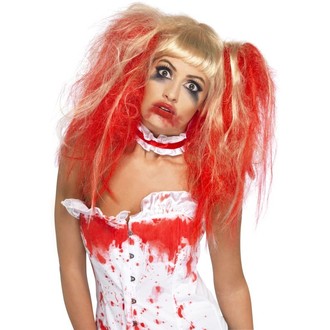 Halloween, strašidelné kostýmy - Paruka Blood drip