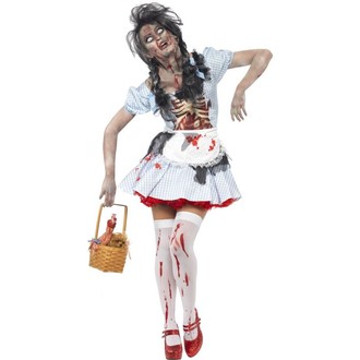 Halloween, strašidelné kostýmy - Dámská kostým Zombie Dorothy