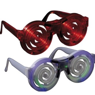 Karnevalové doplňky - Brýle labyrint hypno svítící