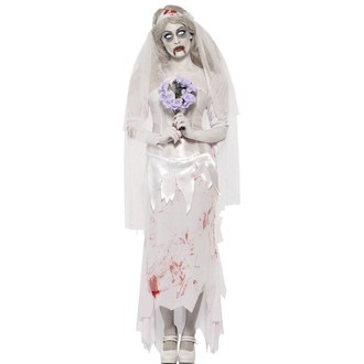 Halloween, strašidelné kostýmy - Dámský kostým Zombie nevěsta
