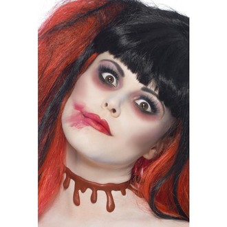 Halloween, strašidelné kostýmy - Obojek Krvácející řez