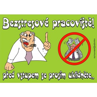 Zábavné předměty - Certifikát Bezstresové pracoviště