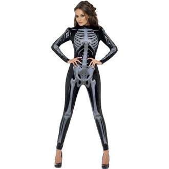 Halloween, strašidelné kostýmy - Dámský kostým Kostlivka 3D