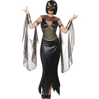 Kostýmy - Dámský kostým Temná kočka bohyně