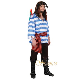 Kostýmy - Pánský kostým Modrý pirát