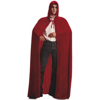 Kostýmy - Plášť s kapucí červený