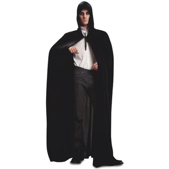 Kostýmy - Plášť s kapucí černý