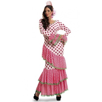 Kostýmy - Kostým Tanečnice flamenga červená