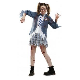 Halloween, strašidelné kostýmy - Kostým Zombie školačka
