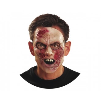 Halloween, strašidelné kostýmy - Maska obličejová Nakažená zombie