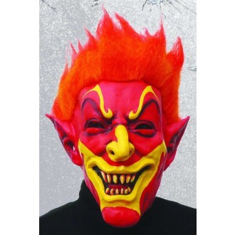 Masky - Maska čert s červenými vlasy