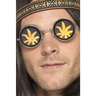 Hippie - Brýle Hippy kulaté Marihuana