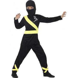 Kostýmy - Dětský kostým Ninja černo-žlutý