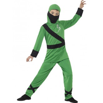 Kostýmy - Dětský kostým Ninja zeleno-černý