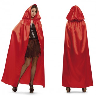 Kostýmy - Plášť s kapucí červený