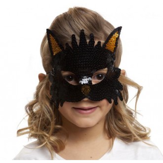 Masky - Škraboška dětská kočka
