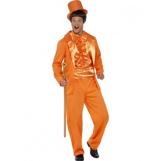 Kostýmy - Kostým Bláznivý oblek oranžový