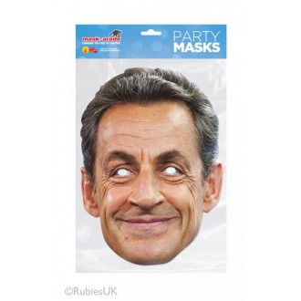 Masky - Papírová maska Nicolas Sarkozy
