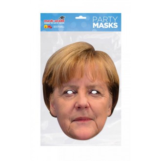 Masky - Papírová maska Angela Merkelová