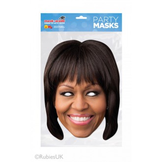 Masky - Papírová maska Michelle Obamová