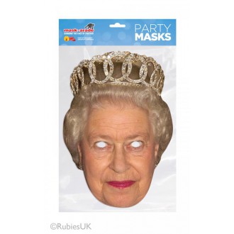 Masky - Papírová maska Královna Alžběta II