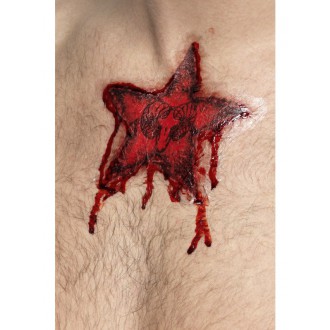Karnevalové doplňky - Tetování zranění hvězda