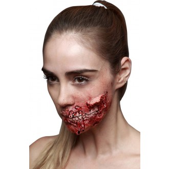 MAKE-UP, líčení - Zranění Zombie pusa