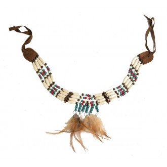 Indiáni - Indiánský náhrdelník s peřím