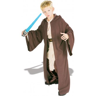 Kostýmy - Dětský plášť s kapucí Jedi Deluxe