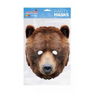 Masky - Papírová maska Medvěd