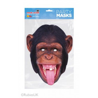 Masky - Papírová maska Šimpanz