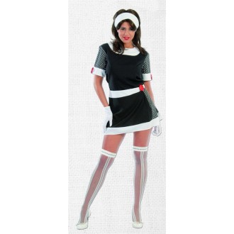Výprodej Karneval - Kostým 60.léta-černo-bílé šaty