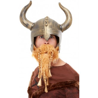 Klobouky,čepice.. - Pánská helma a vousy Viking