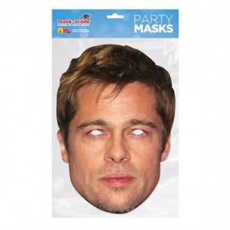 Masky - Papírová maska Brad Pitt