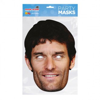 Masky - Papírová maska Mark Webber