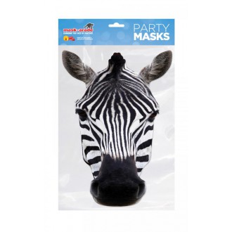 Masky - Papírová maska Zebra