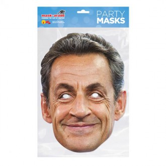 Masky - Papírová maska Nicolas Sarkozy