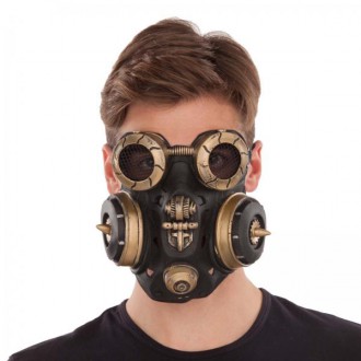 Masky - Maska Steampunk plynová