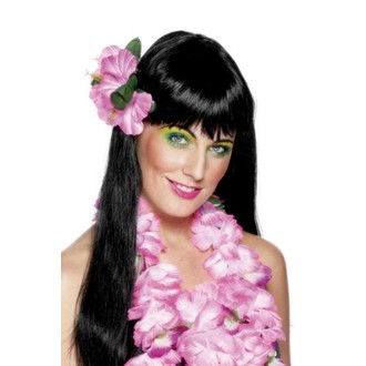 Havajská párty - Havajské kvítko do vlasů růžové