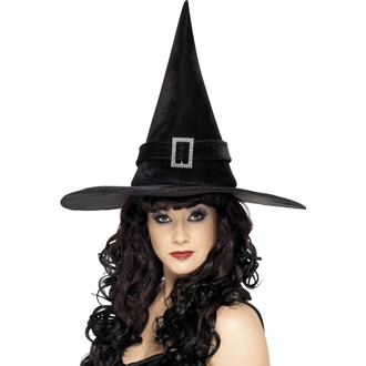 Čarodějnice - Dámský klobouk Čarodějnice se sponou