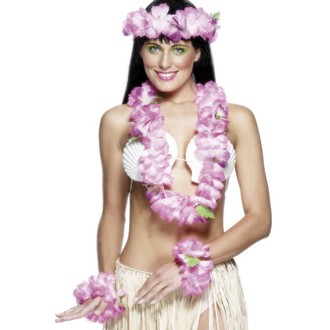Havajská párty - Havajská sada růžová