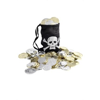 Piráti - Pirátský měšec s mincemi