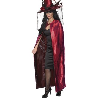 Kostýmy - Plášť Čarodějnice černý a červený
