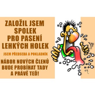 Zábavné předměty - Průkaz Založil jsem spolek pro pasení ...