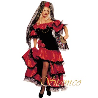 Kostýmy - Dámský kostým Tanečnice flamenga
