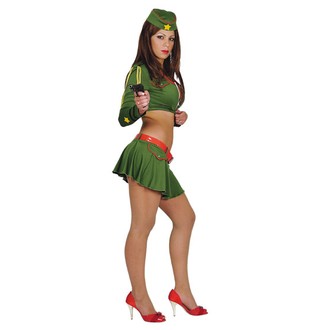 Povolání, řemesla, profese - Dámský karnevalový kostým Sexy vojanda