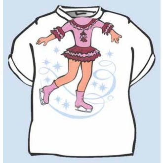 Kostýmy - Dětské tričko Krasobruslařka