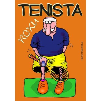 Zábavné předměty - Certifikát Tenista roku
