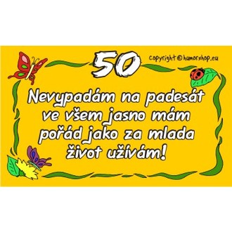 Zábavné předměty - Průkaz 50 pro ženu