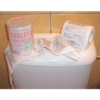 Zábavné předměty - Toaletní papír Daňové přiznání